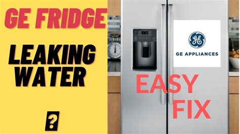 ge refrigerator leaking water from water dispenser|GE Refrigerator Leaking Water From Ice Dispenser:。